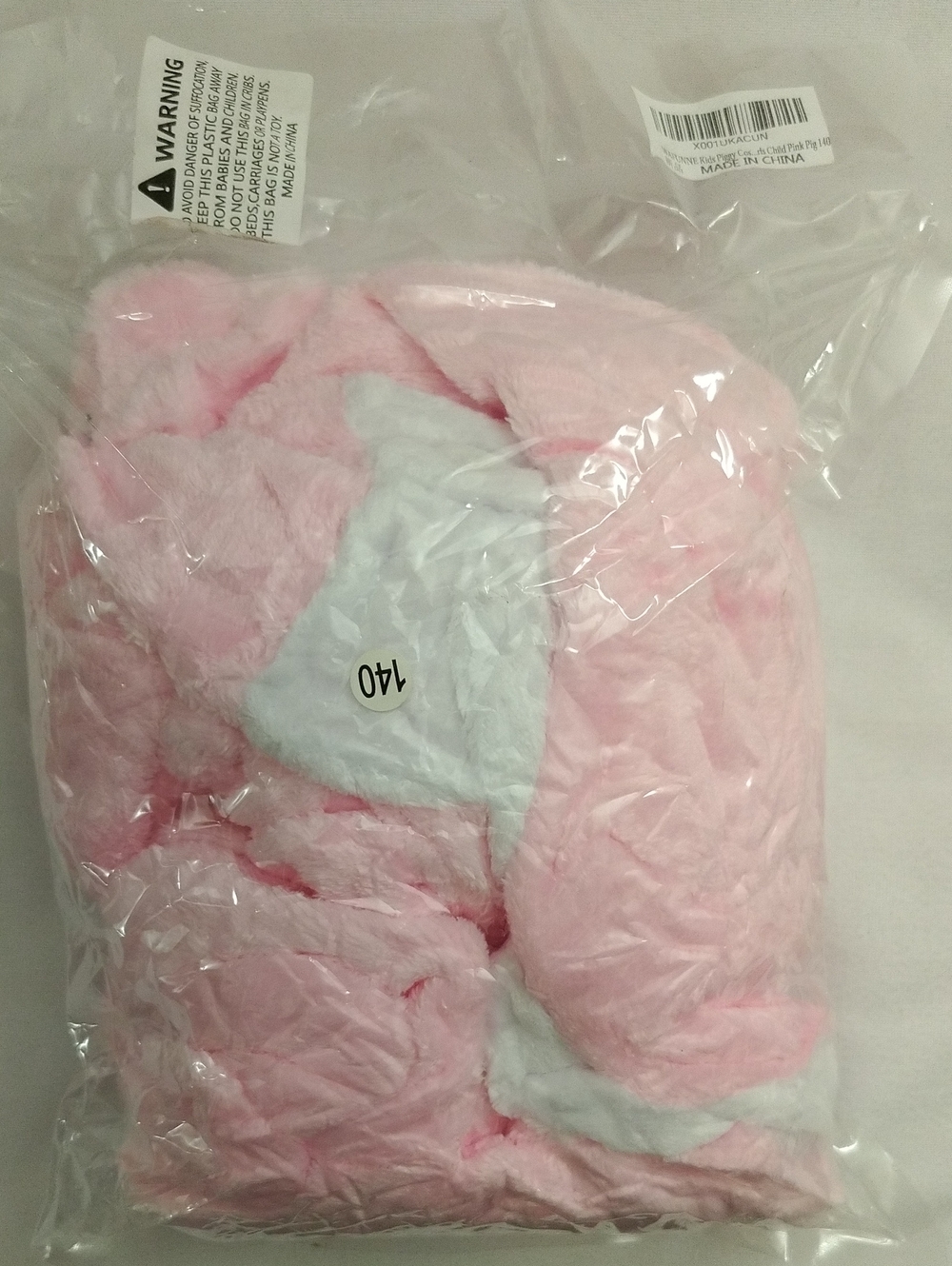 Kids Pink Pig Plush Fleece Onesie Kigurumi Halloween Cosplay Costume New *Open* - Picture 7 of 17